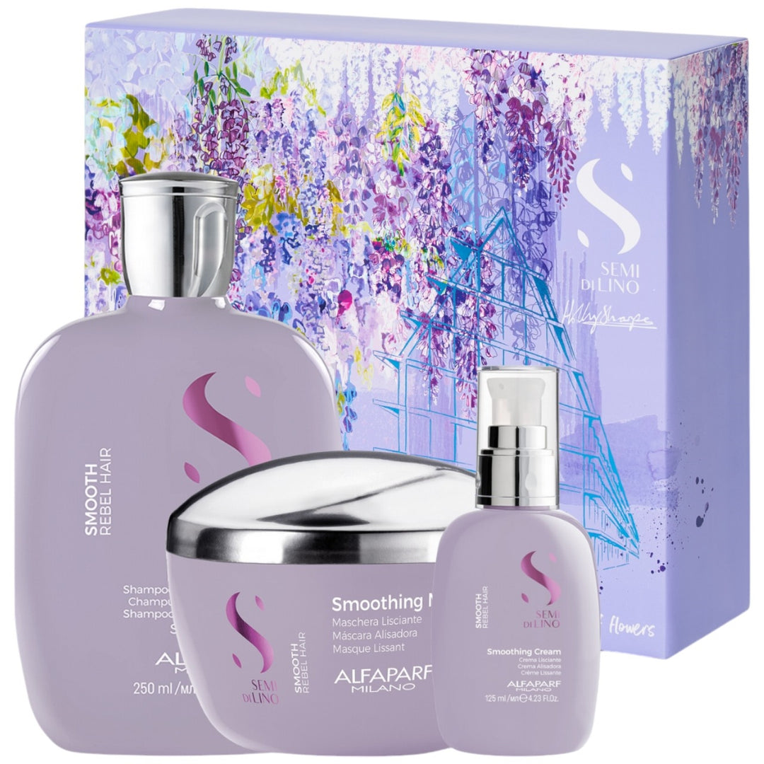 Alfaparf Milano Semi Di Lino Smoothing Holiday Kit 3 pc.