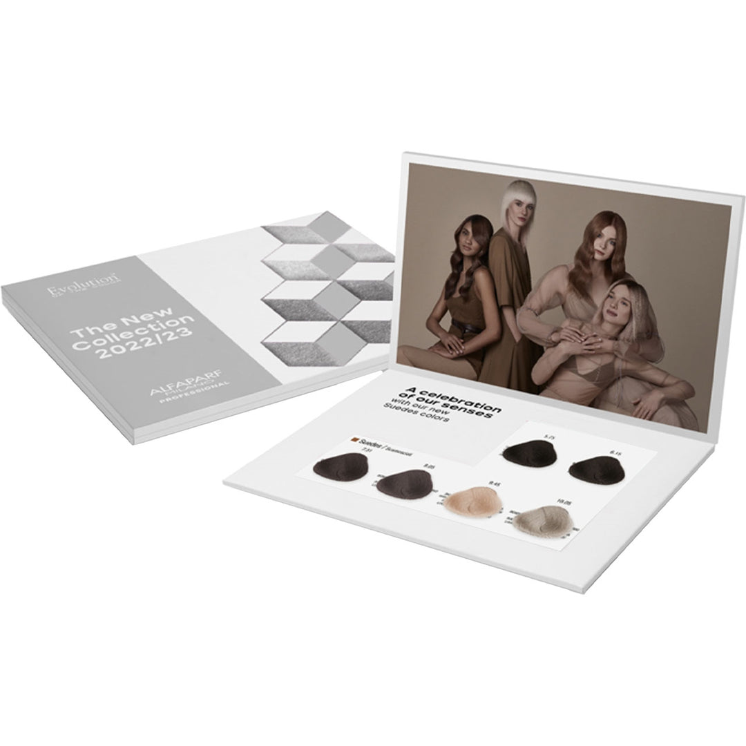 Alfaparf Milano Evolution of Color³ Senses Collection Swatch and Insert